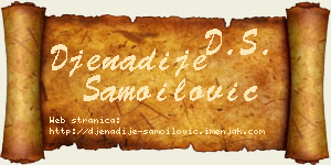 Đenadije Samoilović vizit kartica